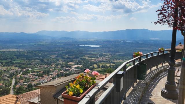 diesen Blick auf das Rieti Tal haben wir schon genossen als wir über die Via di San Francesco hier ankahmen