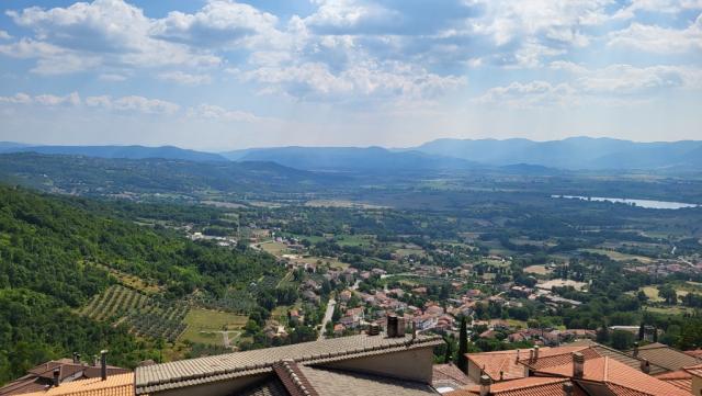 Blick Richtung Rieti. In dieser Richtung werden wir morgen weiterlaufen