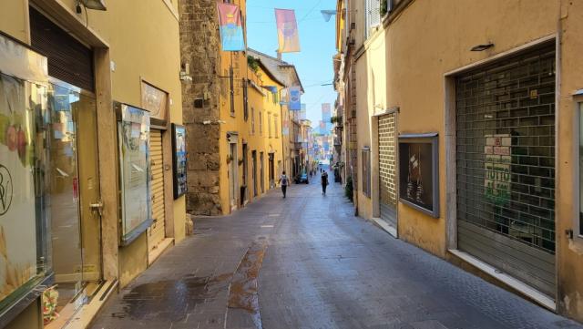 über die Via Roma verlassen wir den alten Ortskern von Rieti