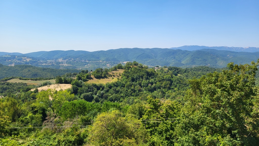 alles an der Hügelkette des Belmonte entlang, wandern wir nach der Pause weiter