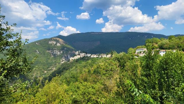 nach einem schönen Wandertag, erreichen wir Rocca Sinibalda...