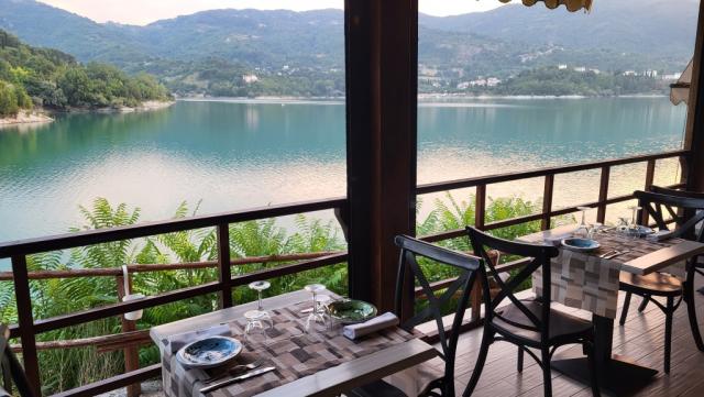 das Nachtessen haben wir im Ristorante L'Angoletto Castel di Tora zu uns genommen