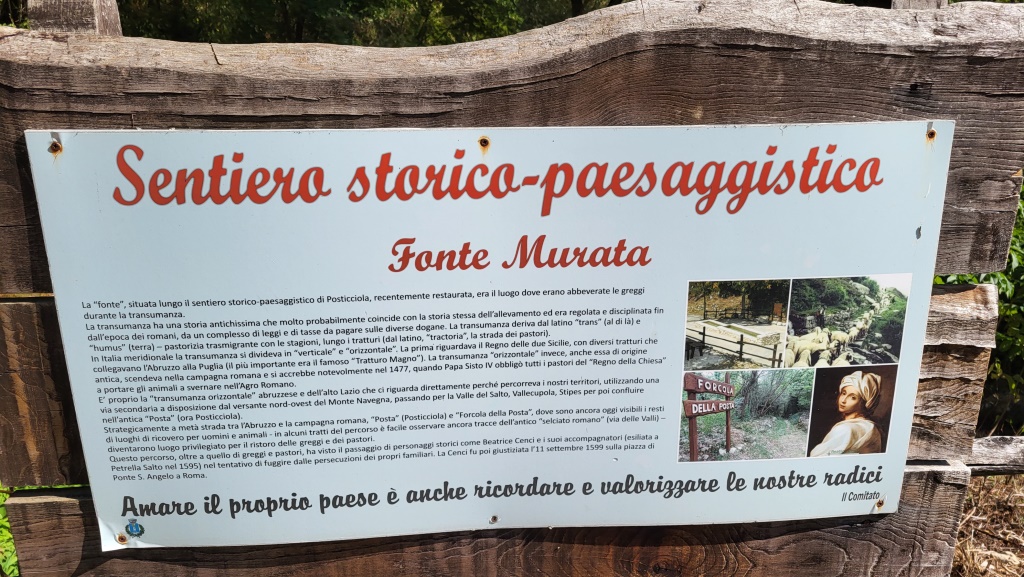 schon im Mittelalter führten Hirten auf der Transhumanz, Schafe über diesen Übergang