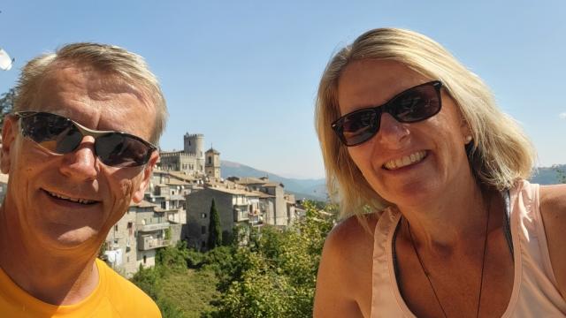 Erinnerungsfoto aufgenommen in Orvinio