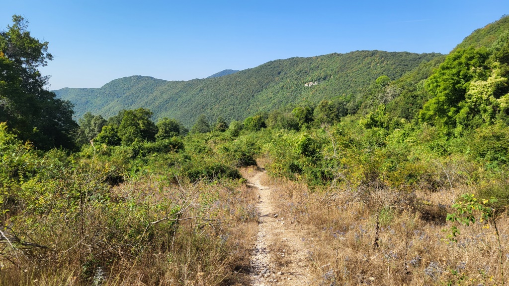 der Bergweg ist meistens gut ersichtlich, tritzdem sind wir froh das Handy mit Wanderkarten und GPS dabei zu haben