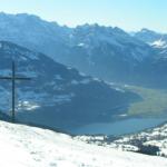 Blick vom Gulmen zum Walensee mit Linthebene