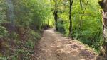 vom Hauptweg könnte man zum DOrf Jenne aufsteigen. Wir wandern weiter Richtung Trevi nel Lazio
