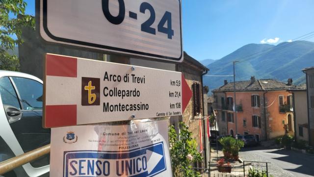 unser Tagesziel lautet Collepardo. Montecassino rückt näher