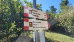 kurz danach ein Meilenstein auf unserer Reise. Ab hier sind es noch 100 km bis Monte Cassino und zum Grab