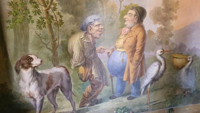 lustige Wandmalereien runden das ganze ab