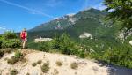 nach der Pause erreichen wir danach die Überreste des Klosters San Nicola in Civita...