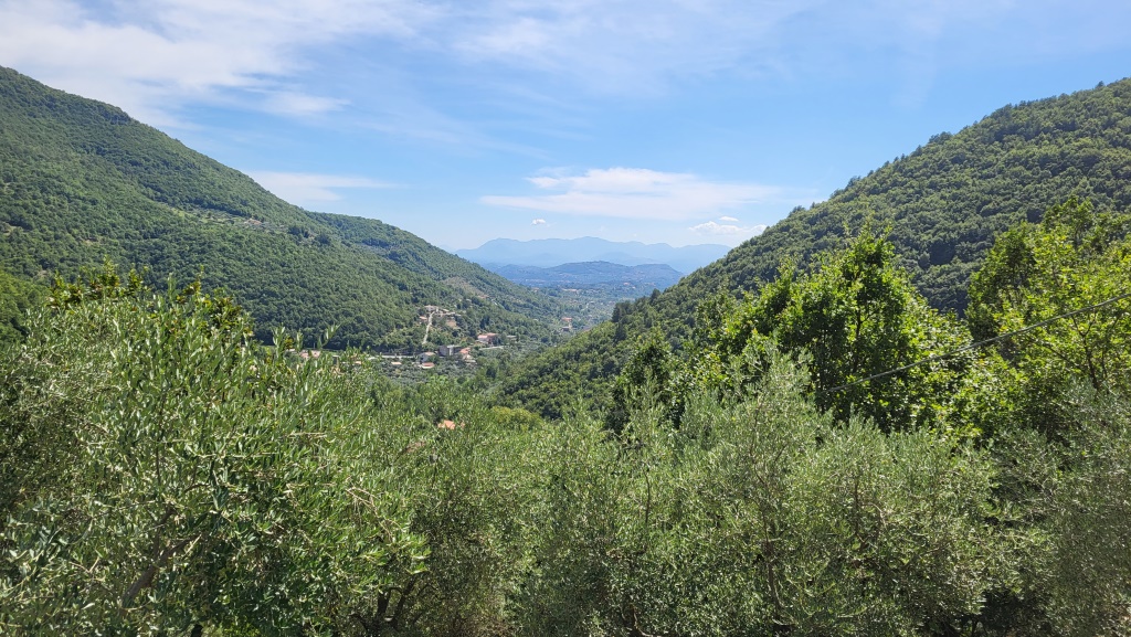 inmitten der uralten Wälder erkennen wir Santa Maria Amaseno