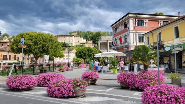 schon beim Ankommen hat uns Isola del Liri verzaubert – erneut ein Höhepunkt auf dem Cammino di San Benedetto