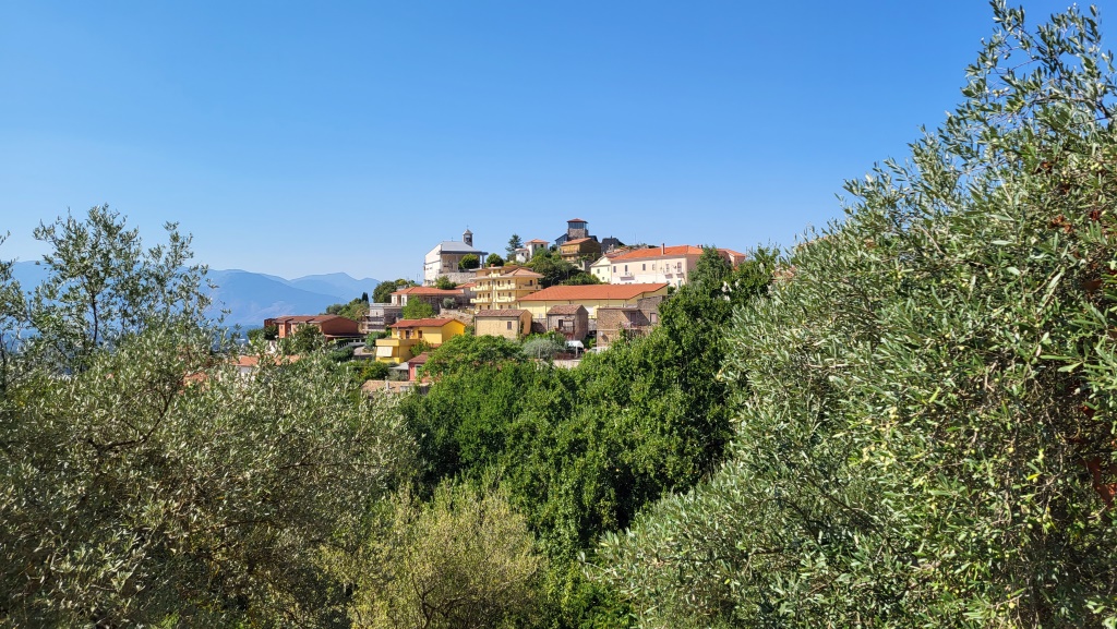 wir blicken zurück nach Piedimonte San Germano Alta