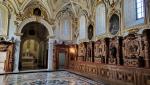 die Chorstände der Mönche gehören zu den eindrucksvollsten, Elementen des Innenraums