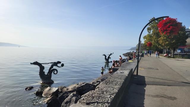 die Streckenführung Vevey - Lausanne, ist die gleiche, wie die Via Francigena die wir schon durchgewandert sind