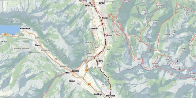 24 km - 270m Aufstieg - 220m Abstieg - max. Höhe 716 m.ü.M. - min. Höhe 445 m.ü.M. - 5 1/2 Std.