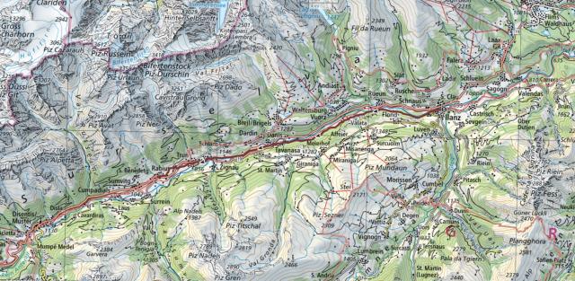 21 km - 270m Aufstieg - 20m Abstieg - max. Höhe 968 m.ü.M. - min. Höhe 697 m.ü.M. - 5 Std.