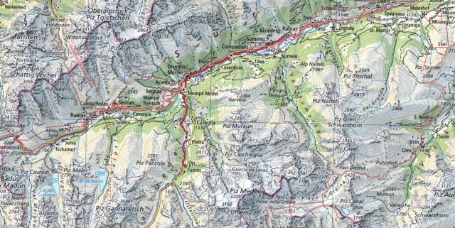 20 km - 890m Aufstieg - 390m Abstieg - max. Höhe 1455 m.ü.M. - min. Höhe 932 m.ü.M. - 6 Std.