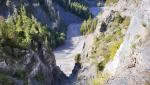 die Flusslandschaft im wilden Tal ist über weite Strecken unzugänglich