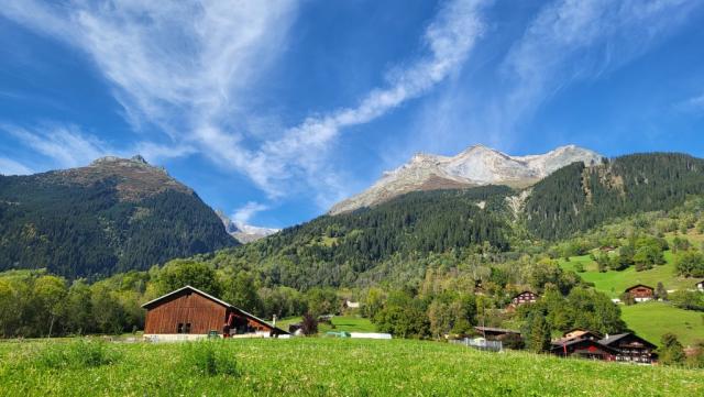 mit Blick auf die Brigelser Hörner...