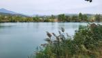 mit dem Rücken zum Thermalbad verlassen wir Telese Terme und erreichen den kleinen Lago di Telese