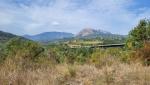 wir blicken zurück zu den Bergen des Parco Regionale del Taburno-Camposanto, das wir überschritten haben