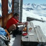 Mittagsrast bei der Carschina Hütte