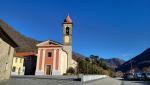 die Kirche von Vira mit seiner speziellen Glockenturmspitze