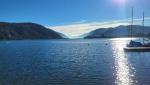 beim Lido von Agno blicken wir zum ersten mal auf den Lago di Lugano