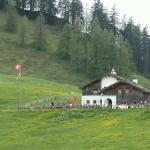 Blick zurück zum Bergrestaurant