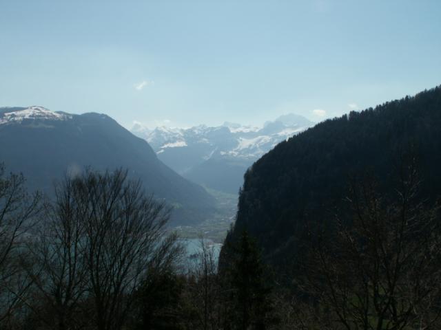 links oben Eggberge, mitte Schächental, mit Windgällen, Ruchen und Schärhorn