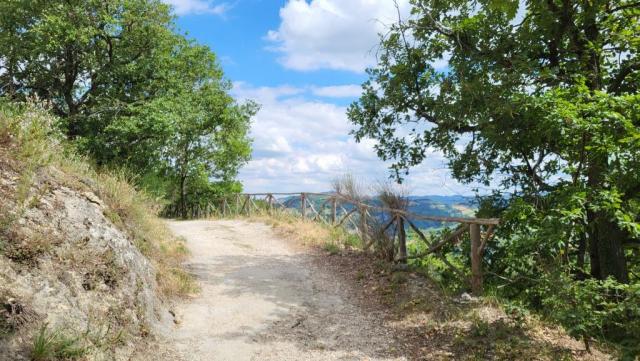 ein sehr schöner Höhenweg (jetzt auch mit dem Cammino di Dante zusammen) führt uns Richtung Brisighella