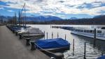 bei der Hafenanlage von Schmerikon starten wir die 7. Etappe