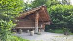 die schöne Waldhütte beim Schnäggenburgwald