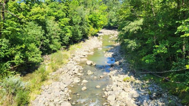 kurz danach überqueren wir die Sihl...