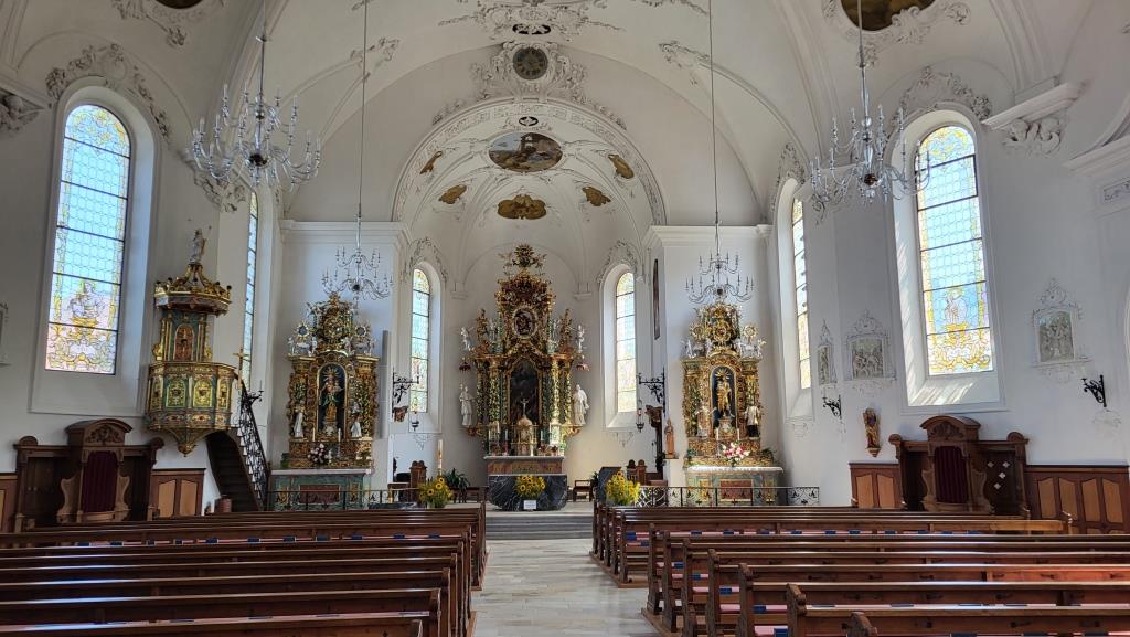 der Barocke Innenraum hat uns sehr gefallen