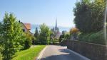 wir blicken zurück Richtung Kirche von Horgen