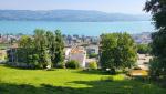 Blick auf Horgen und den Zürichsee, denn wir nun bald umrundet haben