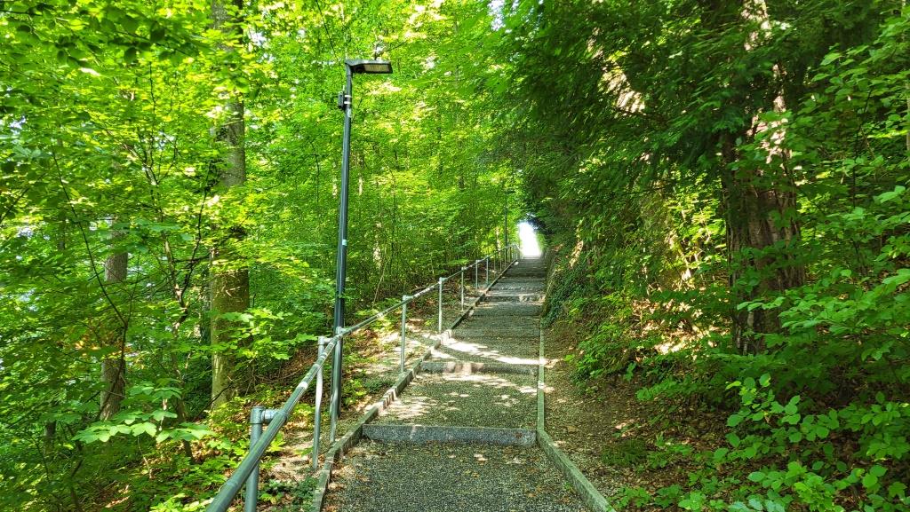 das letzte Stück des Weges geht steil aufwärts