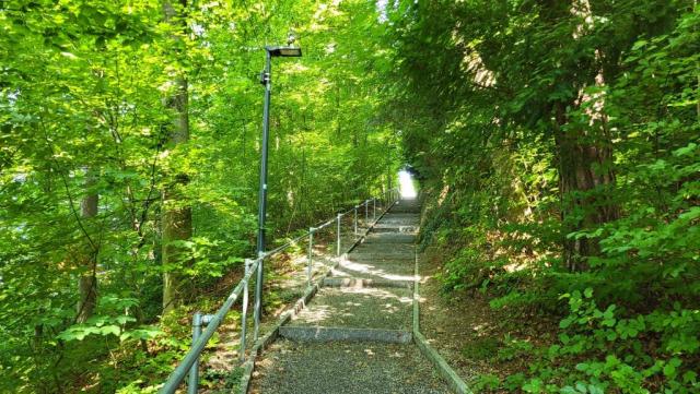 das letzte Stück des Weges geht steil aufwärts