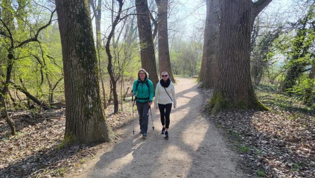 diese Etappe wird besonders schön, denn unsere Freunde wandern heute mit
