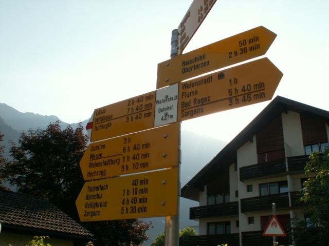 Wandertafel in Walenstadt