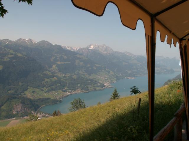 Blick von Lüsis zum Walensee