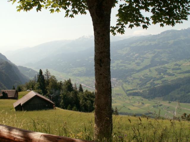 Blick von Lüsis auf Flums-Seeztal