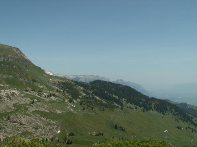 Blick vom Nideripass Richtung Sargans-Alvier