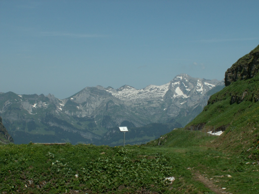 Blick vom Sattel Richung Säntis