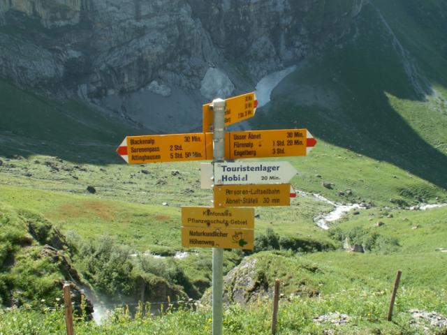 Wandertafel bei Stalden