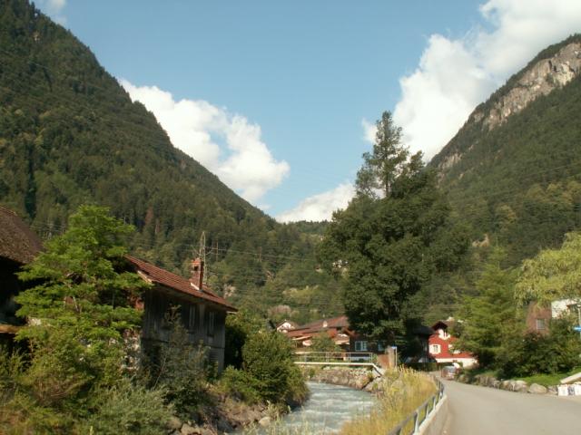Blick von Erstfeld Richtung Erstfeldertal