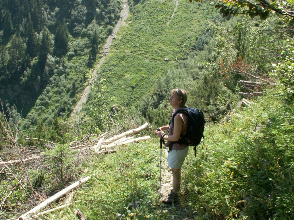 Mäusi schaut ins Tal runter